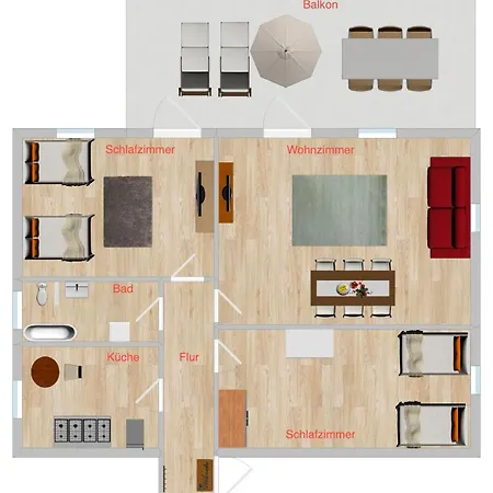 Apartamento Erholung An Den Wasserfaellen - In - Stilvolles Mit Terrasse, Parkplatz & Ruhiger Lage